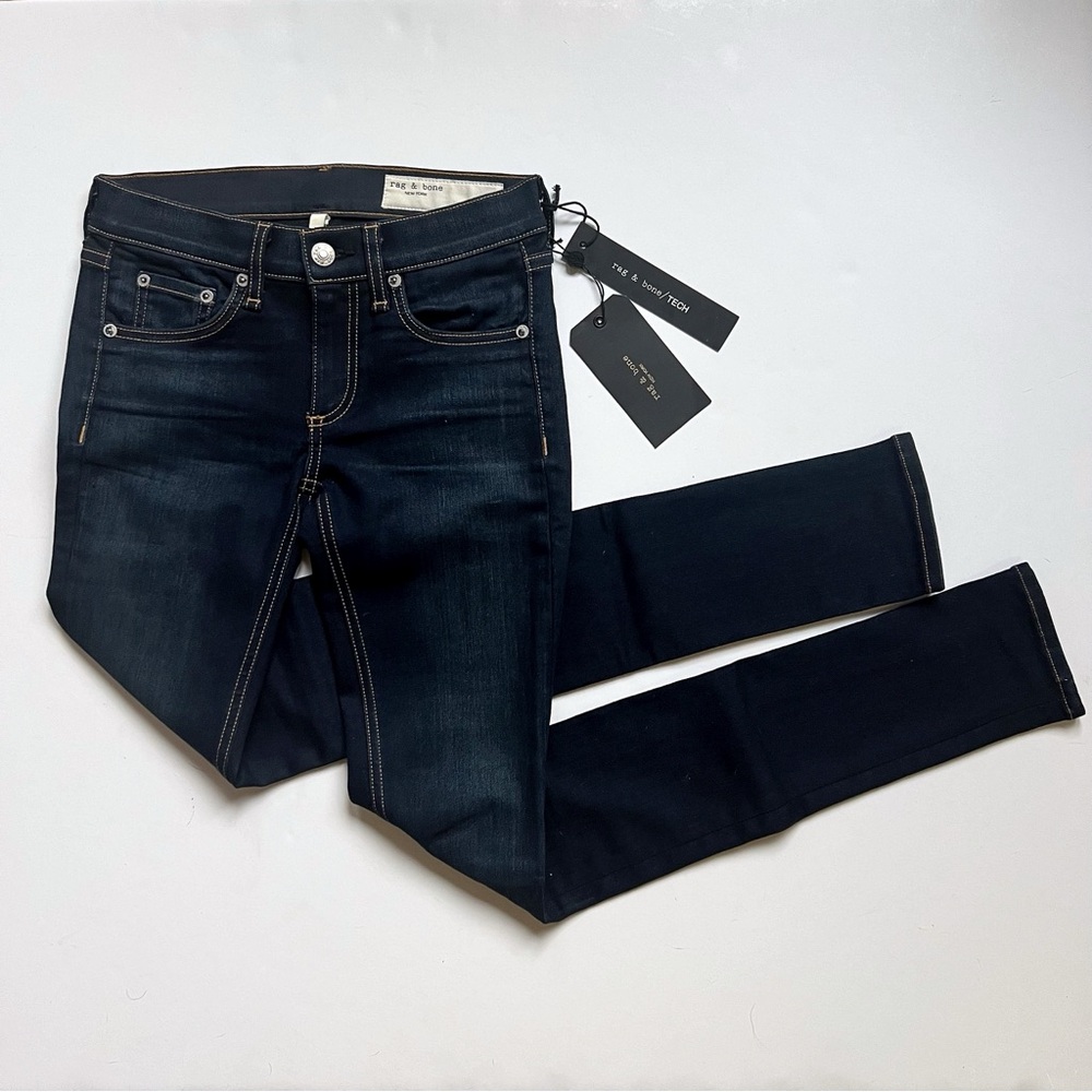 NWT Rag & Bone Cate Bedford Mid-Rise Full Length Skinny Jeans 24